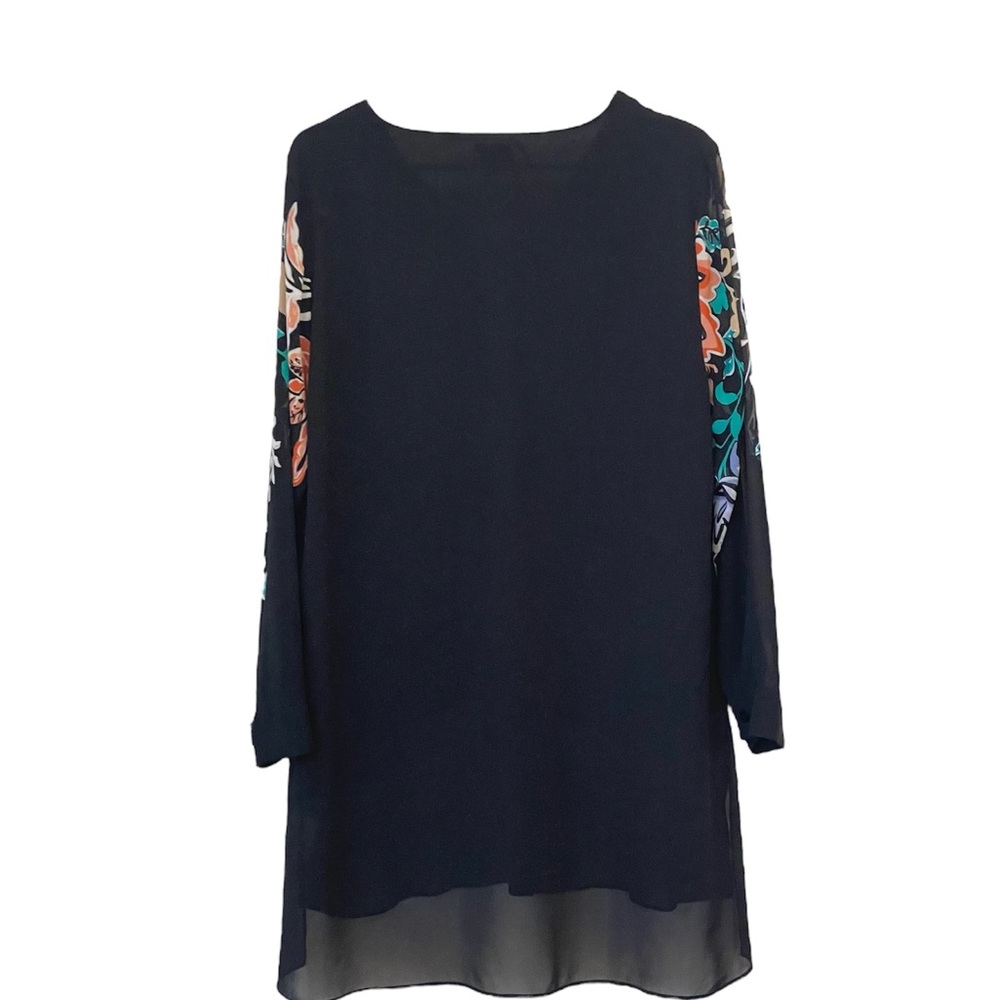Layered Split Front Embellished Tunic - image 2